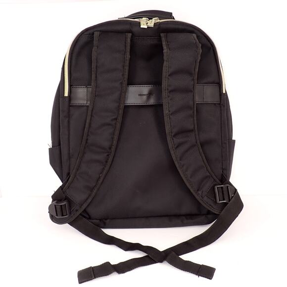 Kenneth Cole Reaction Chelsea Chevron 15" Laptop Backpack Bookbag Black Mint - Picture 5 of 10